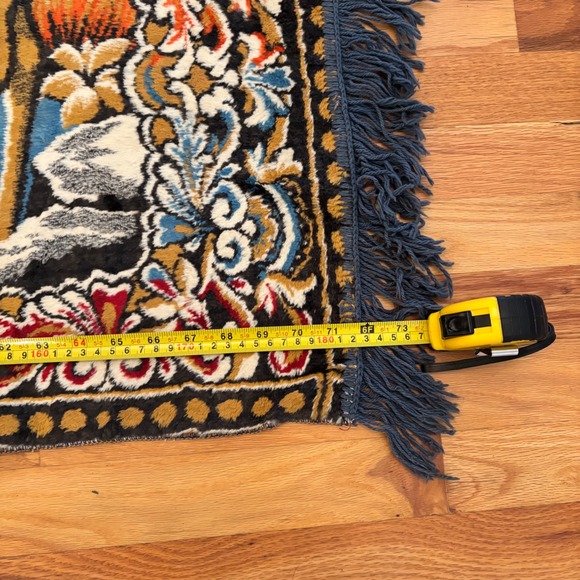 Vintage Itallain Deer Forest Tapestry Wall Hanging Art Rug Blanket - Picture 5 of 7